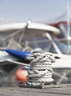 German Harbour Drucke: Rope, ship, harbour