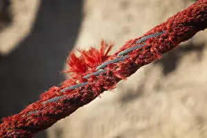 Close Up Rope Drucke: Rope under tension