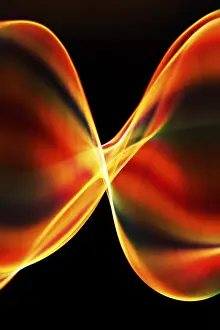 Indoor Studio Photography Drucke: Rotating thread illuminated with a stroboscopic flash