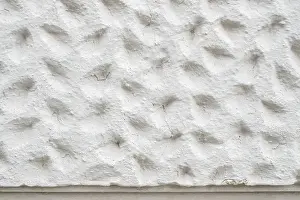 Ornate Building Structure Drucke: Roughly patterned plastered wall in detail
