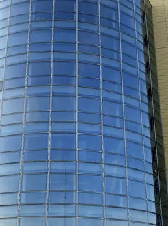 Southern Germany Architecture Drucke: Round office tower in Muhlacker