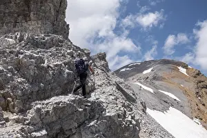 Drucke von Route der Besteigung zum Taillon, 3144 Meter, französische Pyrenäen, Frankreich Pyrenäen Drucke: Weg der Aufstiegs zum Taillon