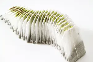 Still Life Studio Shots Drucke: A row of teabags