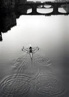 Rowing Boat Drucke: Two rowers
