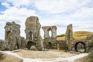 Drucke von Ruinen von Corfe Castle, Wareham, Dorset, England, Vereinigtes Königreich Wareham Drucke: Ruinen von Corfe Castle, Wareham