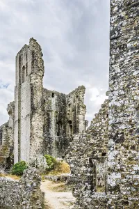 Drucke von Ruinen von Corfe Castle, Wareham, Dorset, England, Vereinigtes Königreich Wareham Drucke: Ruinen von Corfe Castle, Wareham