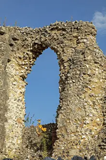 Drucke von Ruinen, Wolvesey Castle, Winchester, Hampshire, England, Vereinigtes Königreich Winchester Drucke: Ruinen, Wolvesey Castle, Winchester