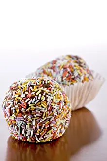 Rich Chocolaty Delights Drucke: Two rum truffle balls