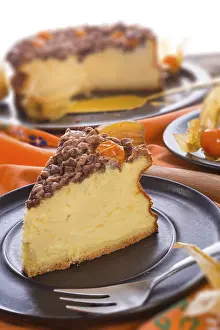 Baked Goods Photography Drucke: Rustic cheesecake