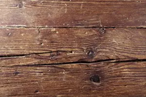 Deserted Wooden Wall Drucke: Rustic wood background