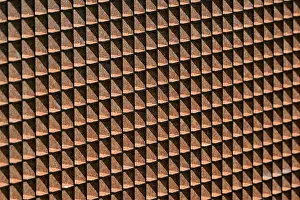 Deserted German Scene Drucke: Rusty grid, background picture