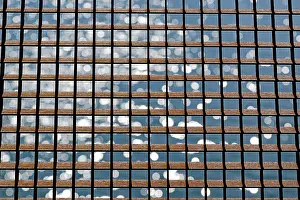 Central Europe Deserted Scene Drucke: Rusty grid in front of a reflecting water surface