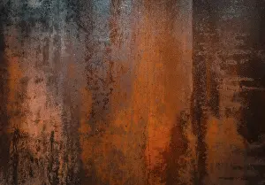 Rusty Metal Texture Drucke: Rusty Grunge Surface Texture Background