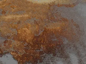 Weathered Surface Drucke: Rusty and weathered surface blending brown