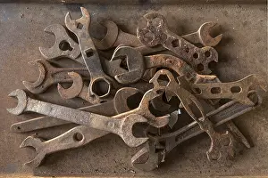 Rusted Metal Tools Drucke: Rusty wrench