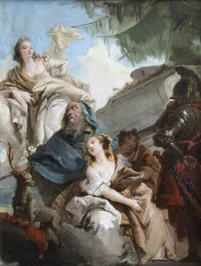 Traditional Greek Culture Drucke: Sacrifice of Iphigenia, Iphigenia