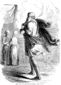 Historical Christian Illustrations Drucke: The Sacrifice of the Two Young Doves