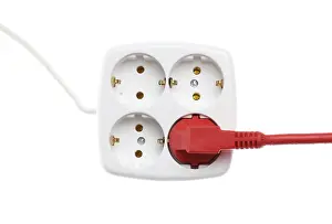 Energy Consumption Cost Drucke: Safety plug, two poles, four plug socket