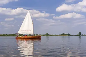 Sailing Boat Germany Drucke: Sailing boat on Dummer See