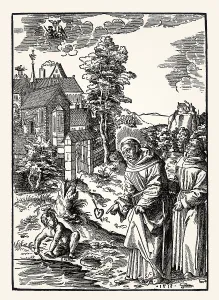 Saint Augustine Drucke: Saint Augustine and the boy exhausting the ocean