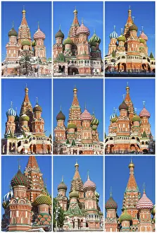 Saint Basil Cathedral Moscow Drucke: Saint Basil Cathedral at Red Square