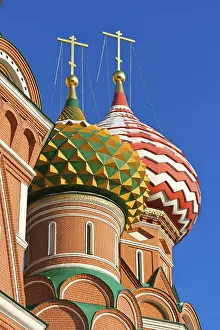 Drucke von Sankt-Basilius-Kathedrale auf dem Roten Platz, Moskauer Kreml, Russland Kulturerbestätten Drucke: Sankt-Basilius-Kathedrale am Roten Platz.