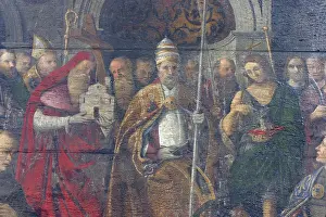 Saint Jerome Art Drucke: Saint Jerome, Peter and John the baptist