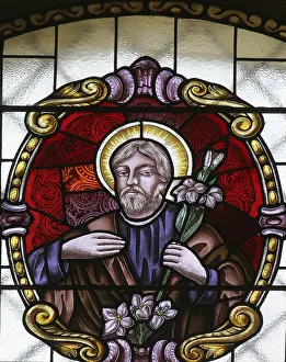 Lead Glass Window Architecture Drucke: Saint Joseph