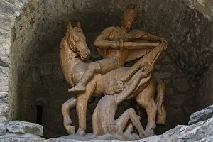 Drucke von Heiliger Martin von Tours und der Bettler, Legende vom Soldaten und dem Bettler, Abtei San Martin de Canigo, Region Languedoc-Roussillon Verwandte Bilder Drucke: Heiliger Martin von Tours und der Bettler