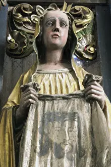 Deserted Apse Interior Drucke: Saint Veronica and her Veil