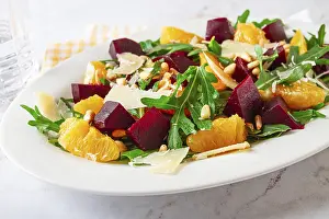 Vegetable Garden Inspiration Drucke: A salad made with chunks of beet