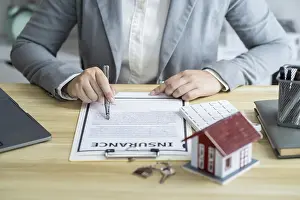 Real Estate Investment Advice Drucke: Sales manager giving advice application form document