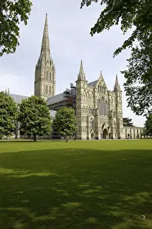 Salisbury Drucke: Salisbury Cathedral Salisbury Wiltshire England