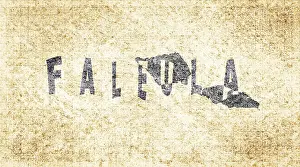 Samoa Drucke: Samoa Faleula Chalkboard-Typografie-Karte