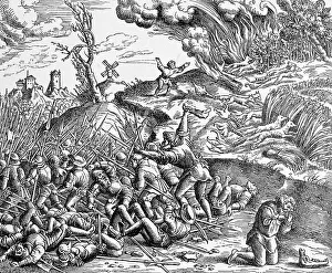 Samson schlägt eine philistinische Armee an