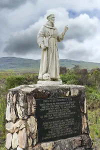 National Park Landscape Photography Drucke: San Francisco statue at the source of the river