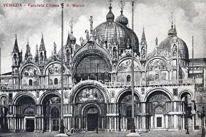 Historic Venetian Landmarks Drucke: San Marco, St Mark's Basilica