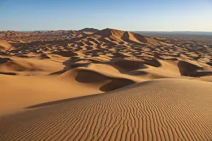Sahara Landscape Drucke: Sand dunes in the desert, wave patterns in the sand