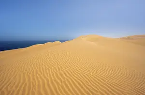 Namibia Desert Scenery Drucke: Sand dunes with wave patterns, dune sea