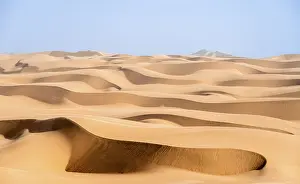 Natural Preserves Africa Drucke: Sand dunes with wave patterns, dune sea