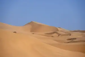 Desert Scenery Drucke: Sand dunes with wave patterns, dune sea