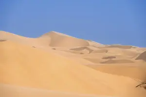Travel Photography Namibia Drucke: Sand dunes with wave patterns, dune sea
