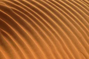 Rub Al Khali Desert Drucke: Sand ripples, structure on a sanddune