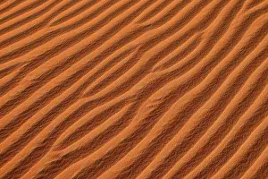Oman Desert Landscape Drucke: Sand ripples, structure on a sanddune