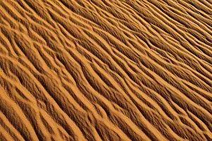 Close Up Sand Texture Drucke: Sand ripples, texture on a sanddune