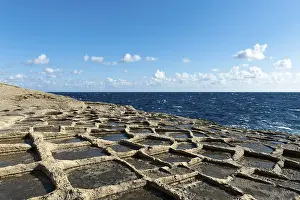 Rocky Coastline Europe Drucke: Sandstone formations on the coast