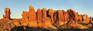 Sandstone Formations Drucke: Sandstone formations at sunset