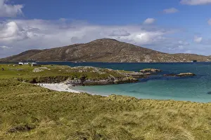 Northern Europe Beaches Drucke: Sandy beach beach in the strait