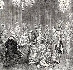 German Literature Illustration Drucke: Scene from EFFECTS AT A DISTANCE