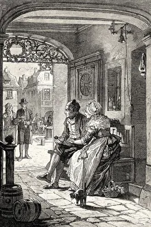 European Romanticism Art Drucke: Scene from HERMANN AND DOROTHEA